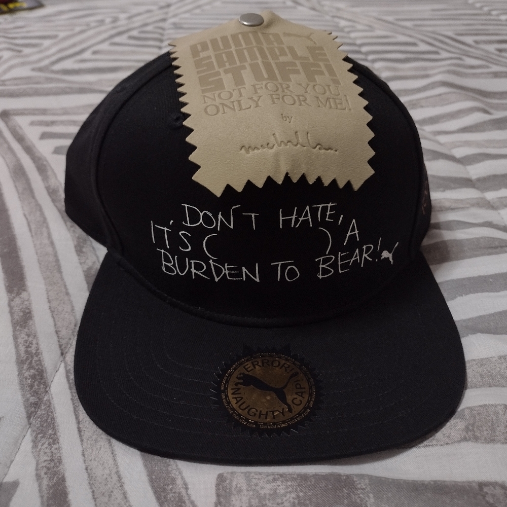 Puma for adults "DON'T HATE IT'S (      )'A BURDEN TO BEAR" "TOO BIG" snapback
